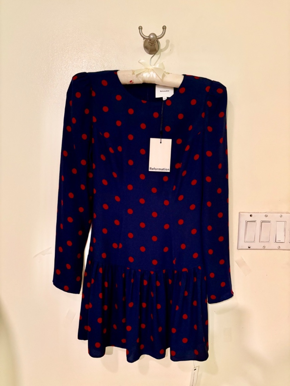 Reformation Vaila Dress Blue - Size 0